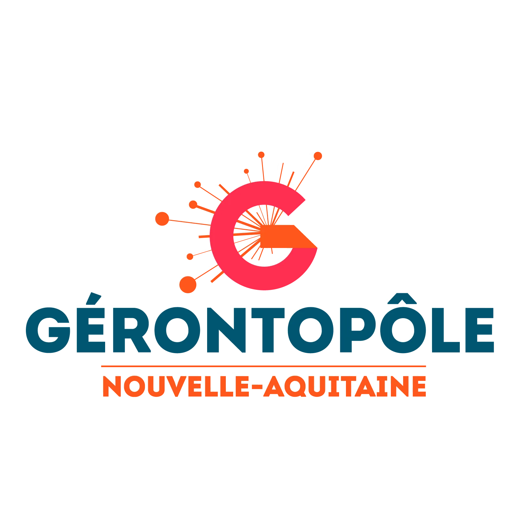 Logo Gérontopôle Nouvelle-Aquitaine, innovation senior.