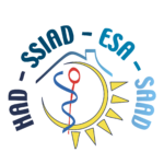 Logo médical avec soleil et maison