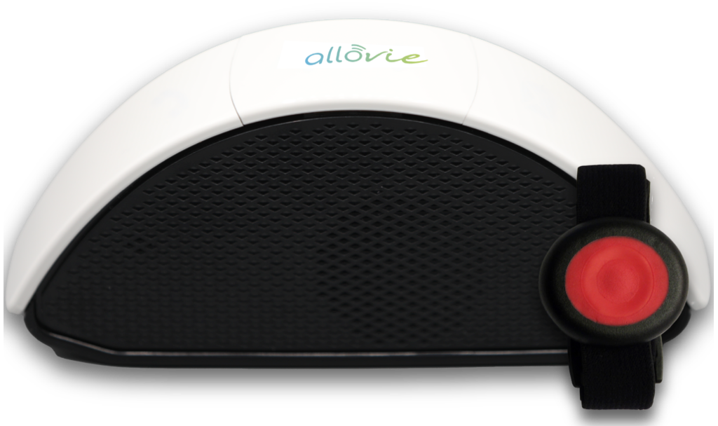 Boitier de téléassistance avec un bracelet alarme