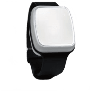 Montre intelligente avec bracelet noir moderne