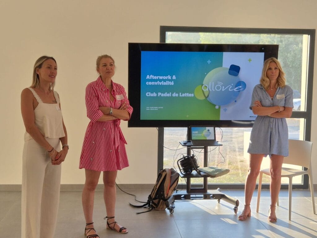 Présentation au Club Padel de Lattes, Allovie.