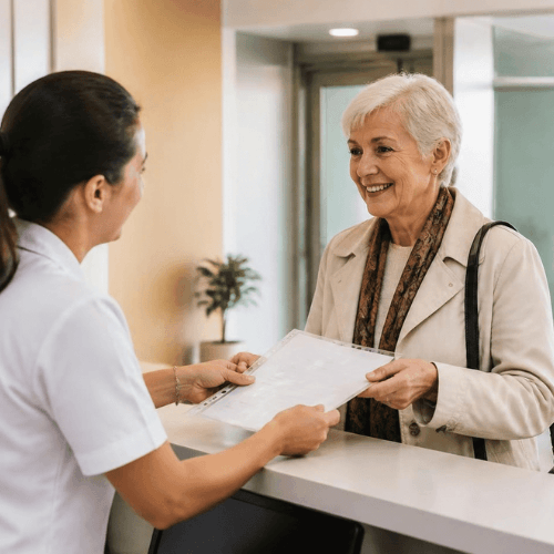 Femme sortie hopital